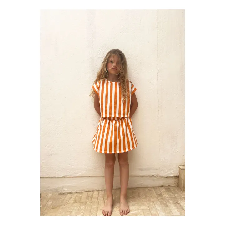 Oda skirt Organic cotton | Orange- Product image n°3