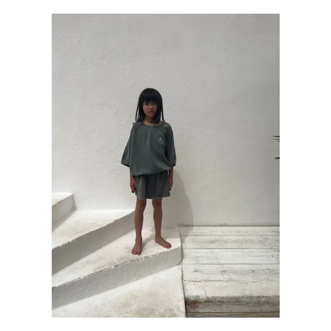 Jupe Oda Coton Bio | Gris anthracite