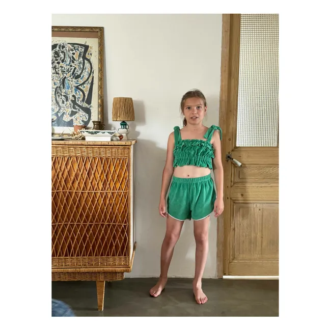Top in spugna Alba Organic | Verde foresta