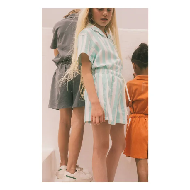 Short Marlow Coton Bio | Bleu turquoise