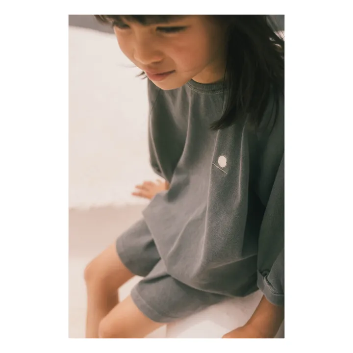 T-shirt Mika in cotone biologico | Grigio antracite- Immagine del prodotto n°3