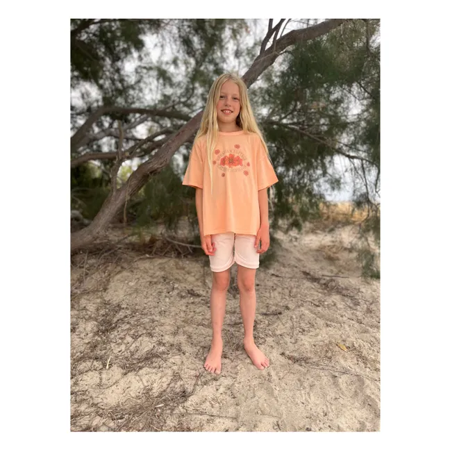 Camiseta Dylan de algodón orgánico | Rosa Melocotón