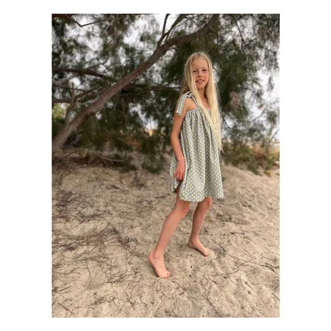 Robe Margot Eponge Bio | Vert céladon