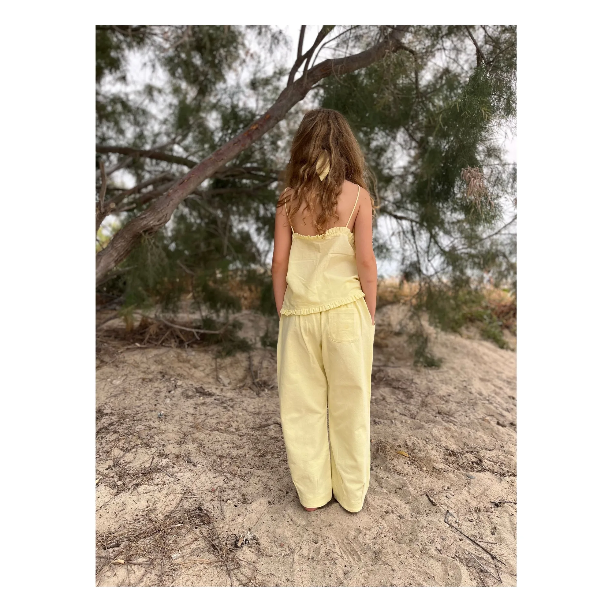 Débardeur Marzia Coton Bio | Jaune pâle- Image produit n°2