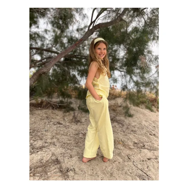 Pantalones Elia | Amarillo palo