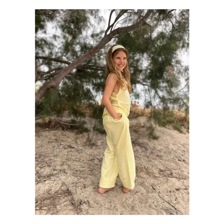 Pantalones Elia | Amarillo palo- Imagen del producto n°2