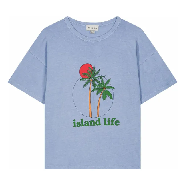 Camiseta Dylan de algodón orgánico | Azul Claro