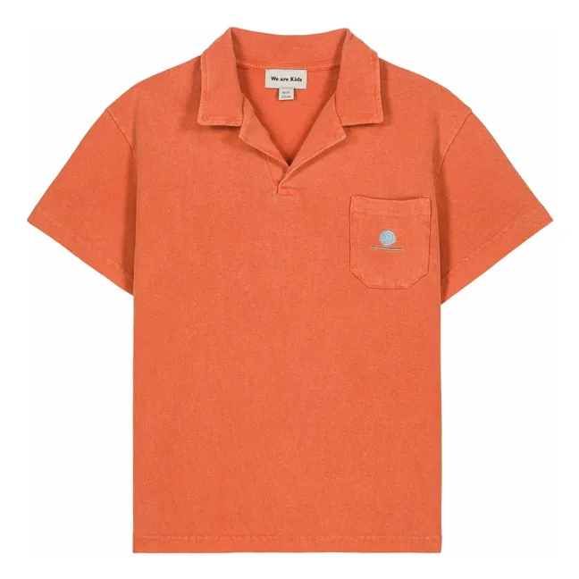 Polo Ryan de algodón orgánico | Naranja