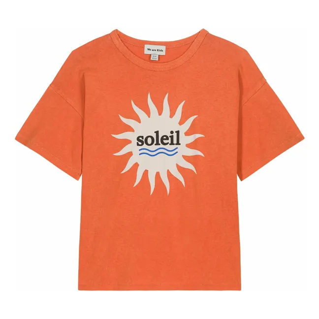 Camiseta Dylan de algodón orgánico | Naranja