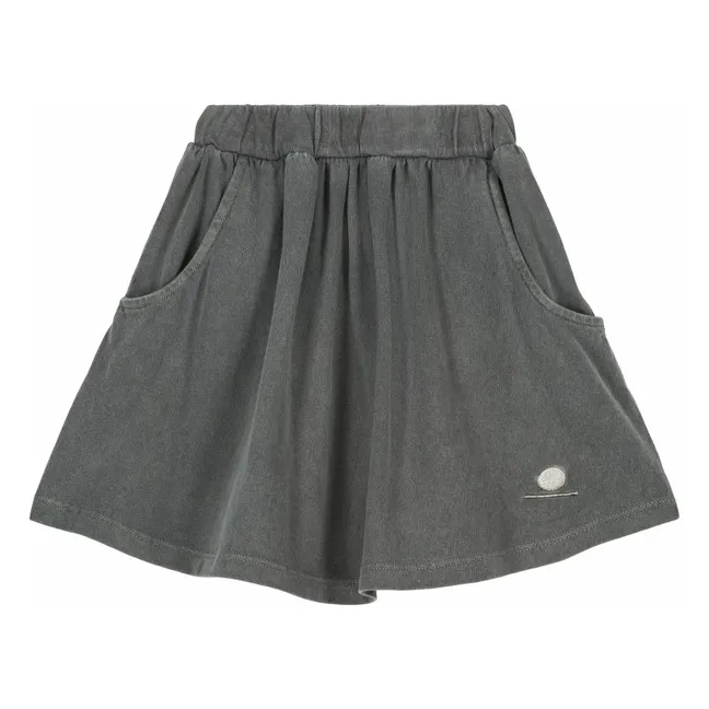 Jupe Oda Coton Bio | Gris anthracite