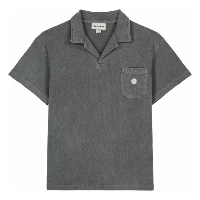 Polo Ryan de algodón orgánico | Gris Antracita