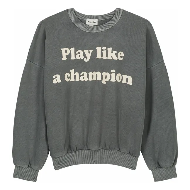 Felpa Tony in cotone organico | Grigio antracite