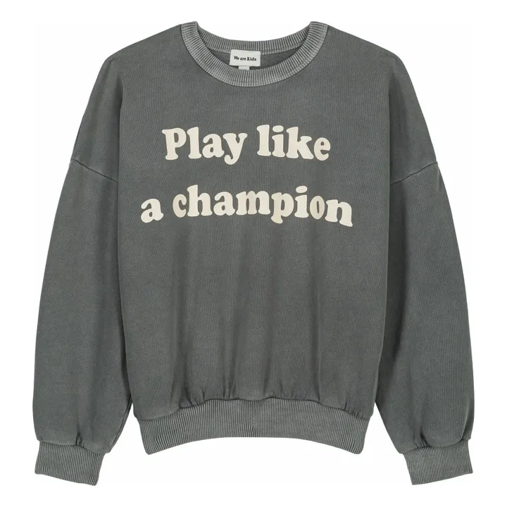 Sweatshirt Tony aus Bio-Baumwolle | Anthrazit- Produktbild Nr. 0