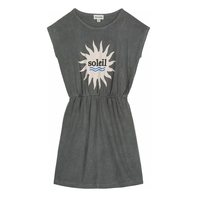 Robe Suzy Coton Bio | Gris anthracite