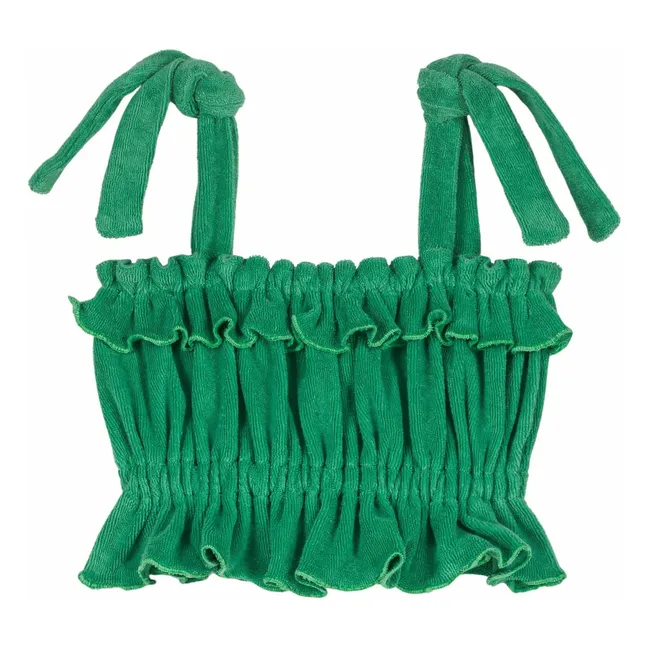 Top in spugna Alba Organic | Verde foresta