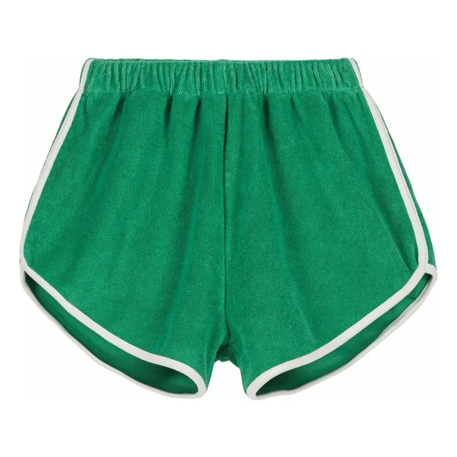 Juju Organic Towelling Shorts | Chrome green