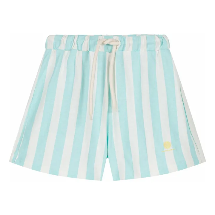 Marlow organic cotton shorts | Turquoise- Product image n°0