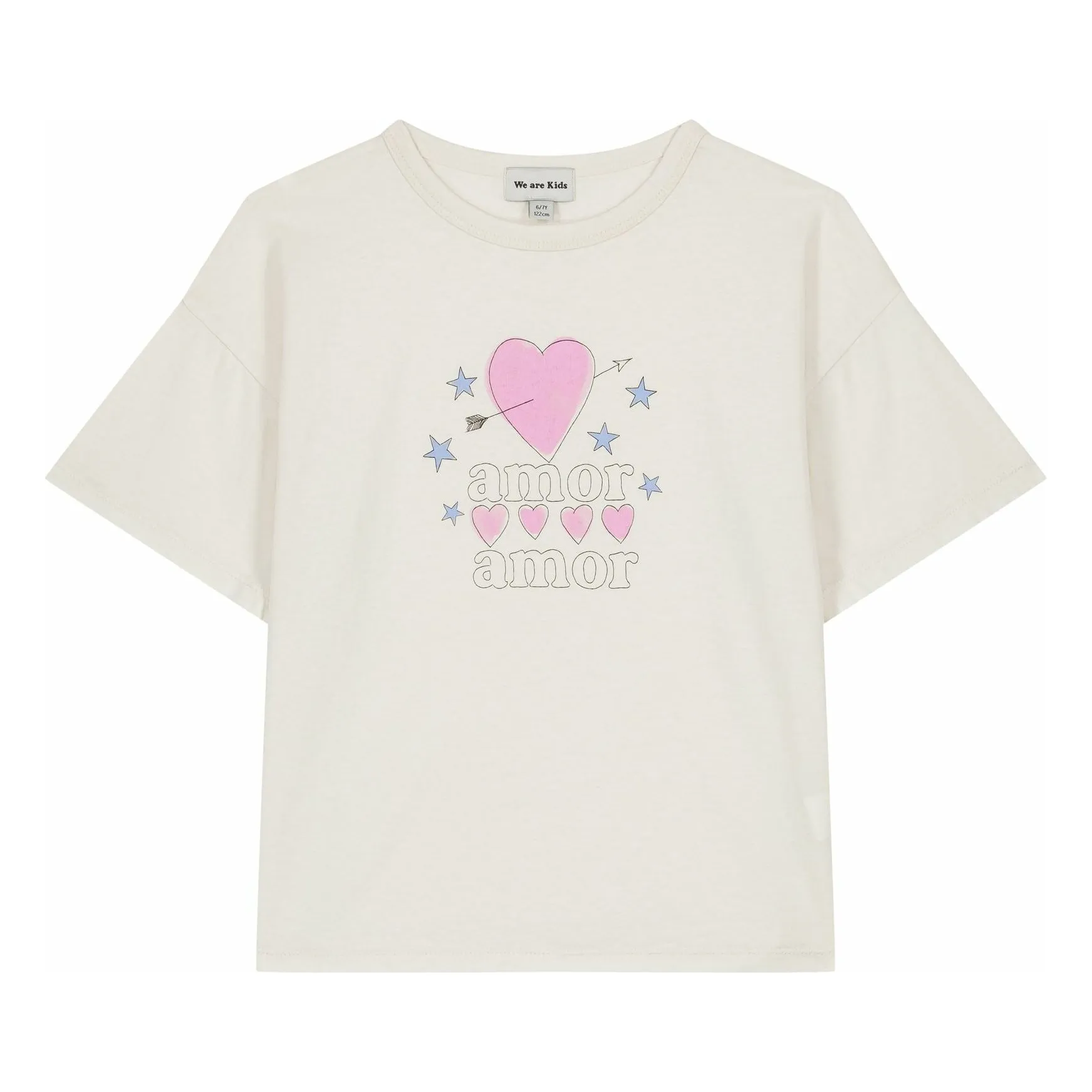 We Are Kids Ecru Dylan Organic Cotton T-Shirt