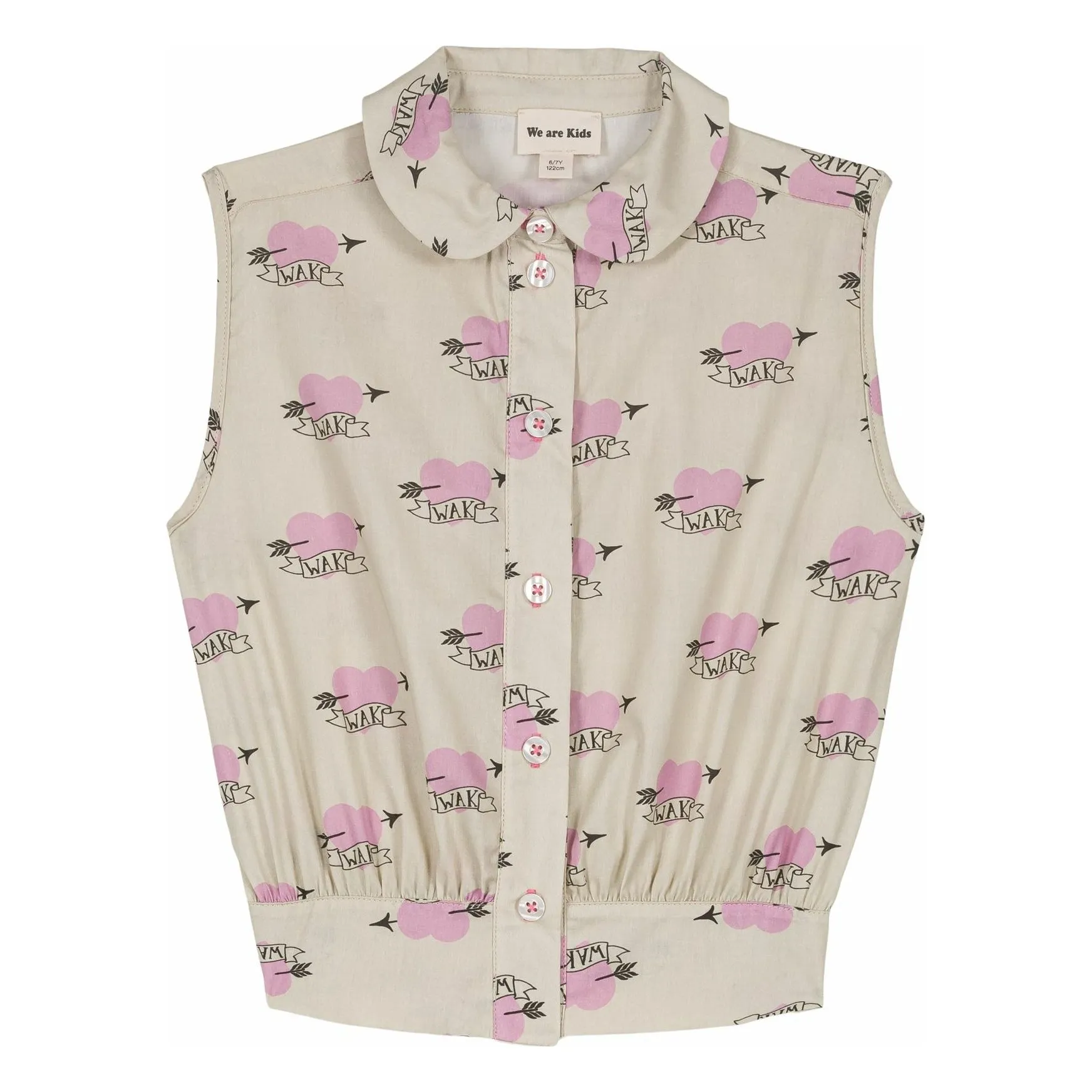 We Are Kids Pale Pink Elena Organic Cotton Top