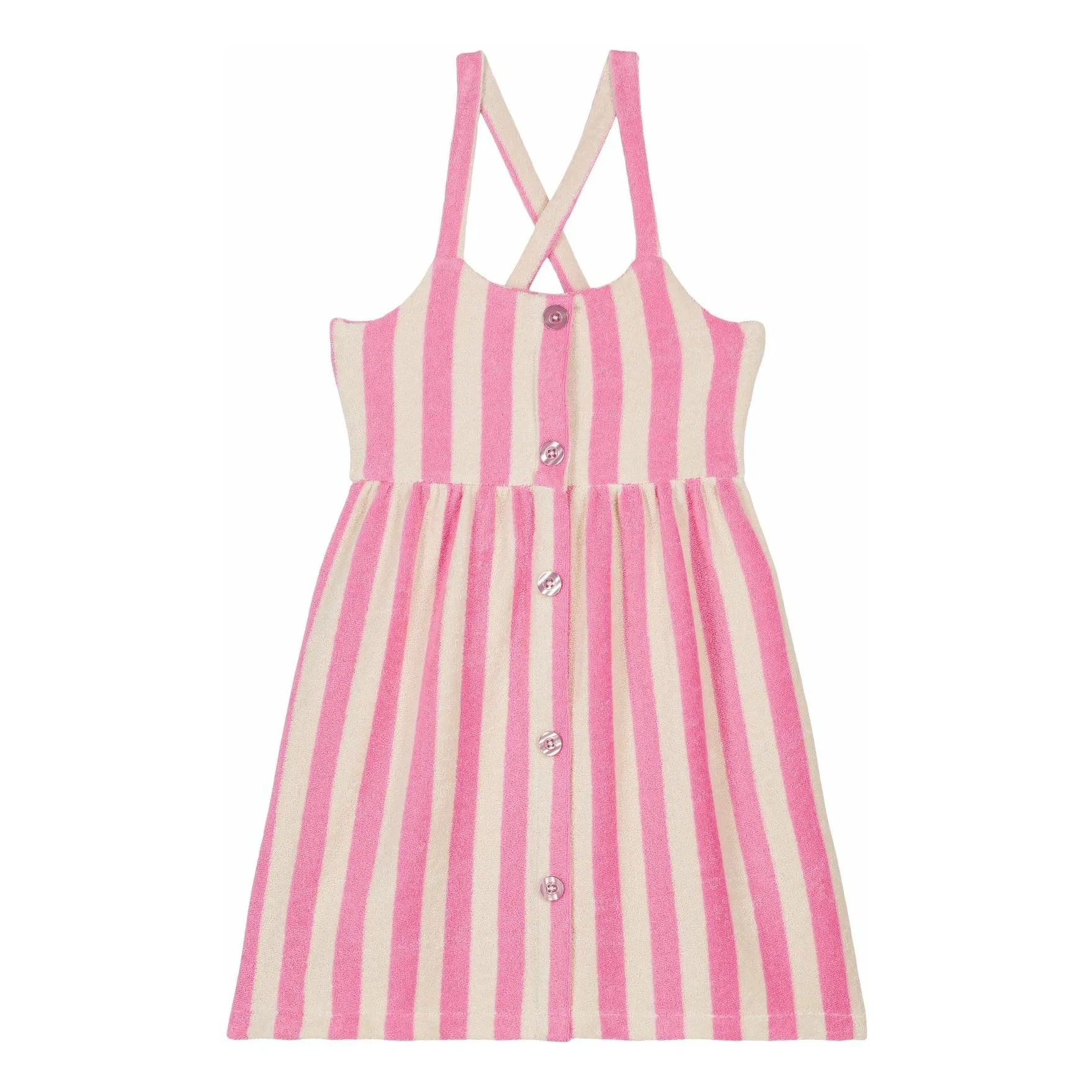 We Are Kids Candy Pink Simonetta Organic Terry Dress