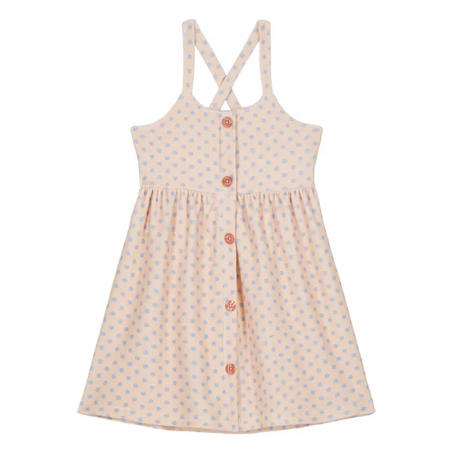 Vestido de rizo orgánico Simonetta | Rosa Pálido