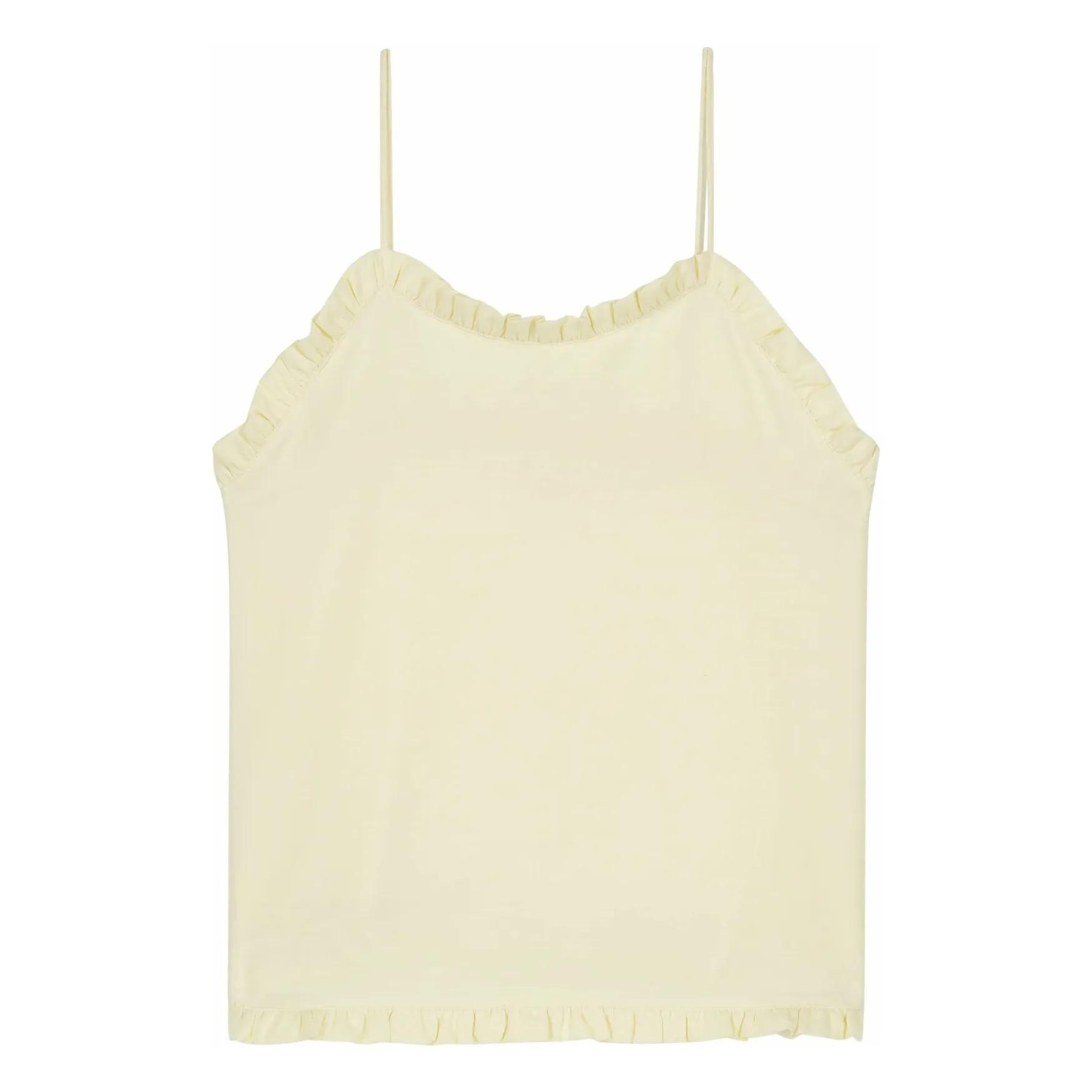 Débardeur Marzia Coton Bio | Jaune pâle- Image produit n°0