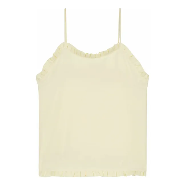 Débardeur Marzia Coton Bio | Jaune pâle