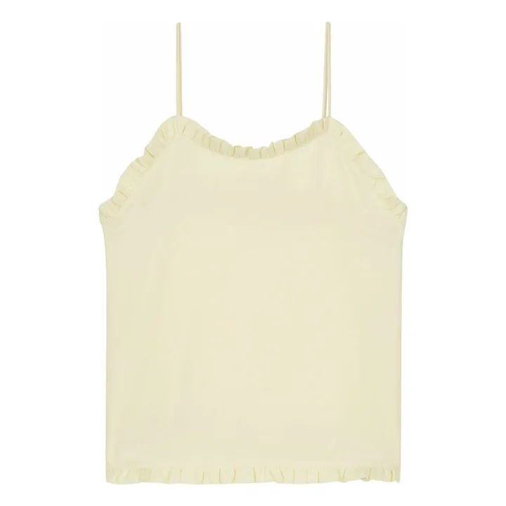Débardeur Marzia Coton Bio | Jaune pâle- Image produit n°0