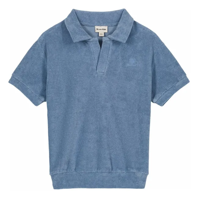 Polo Léonard Eponge Bio | Bleu gris