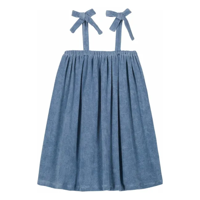 Robe Margot Eponge Bio | Bleu gris