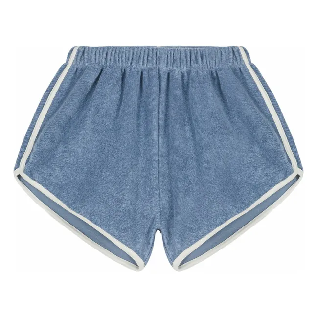 Shorts Juju Frottee Bio | Graublau
