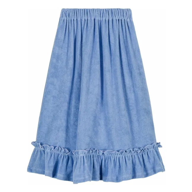 Harper Organic terry skirt | Light Blue