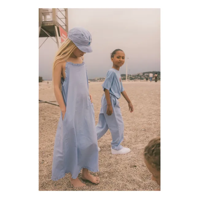 Robe Diane Coton Bio | Bleu Clair
