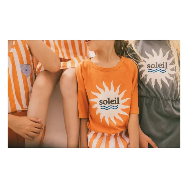 Camiseta Dylan de algodón orgánico | Naranja