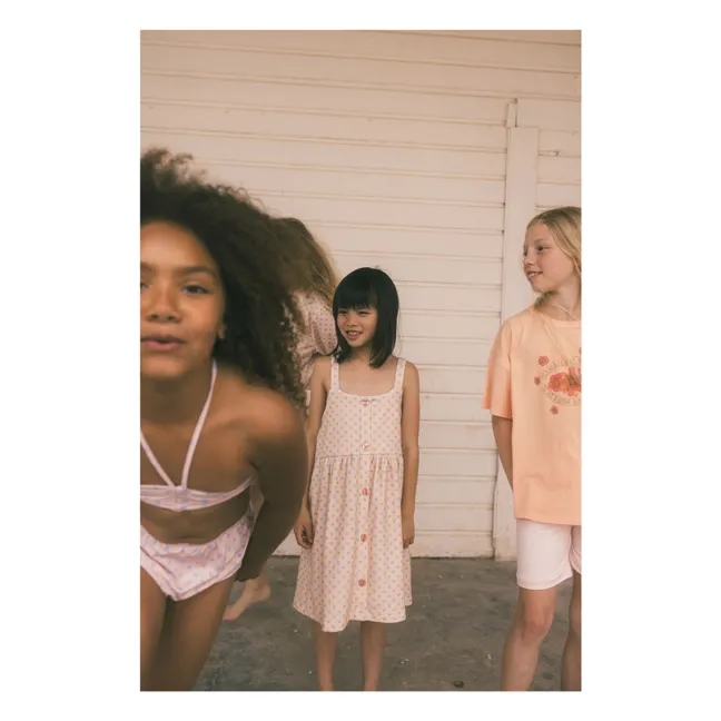 Camiseta Dylan de algodón orgánico | Rosa Melocotón