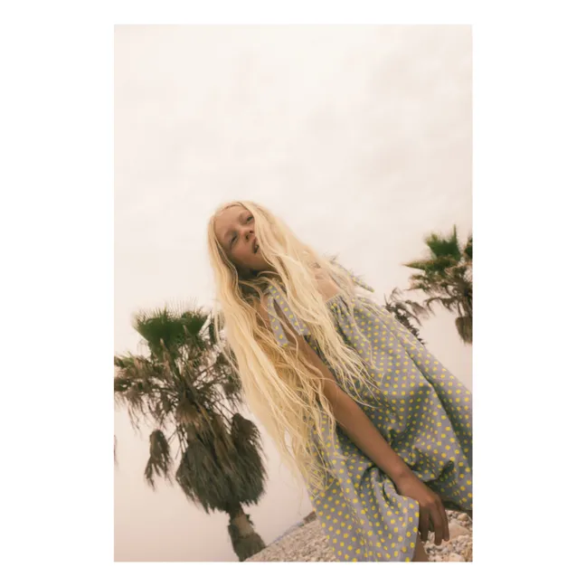 Robe Margot Eponge Bio | Vert céladon