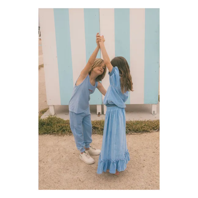 Gonna Harper in spugna biologica | Azzurro