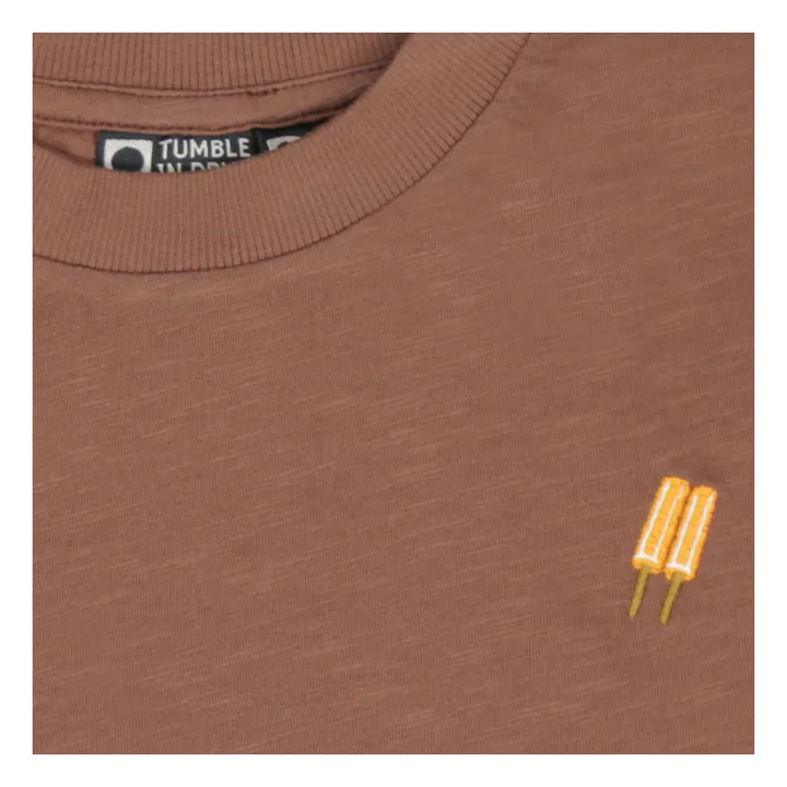 T-shirt Mimizan Coton Bio | Marron- Image produit n°2