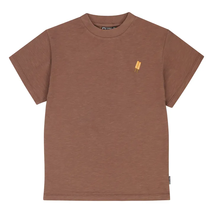 T-shirt Mimizan Coton Bio | Marron- Image produit n°0