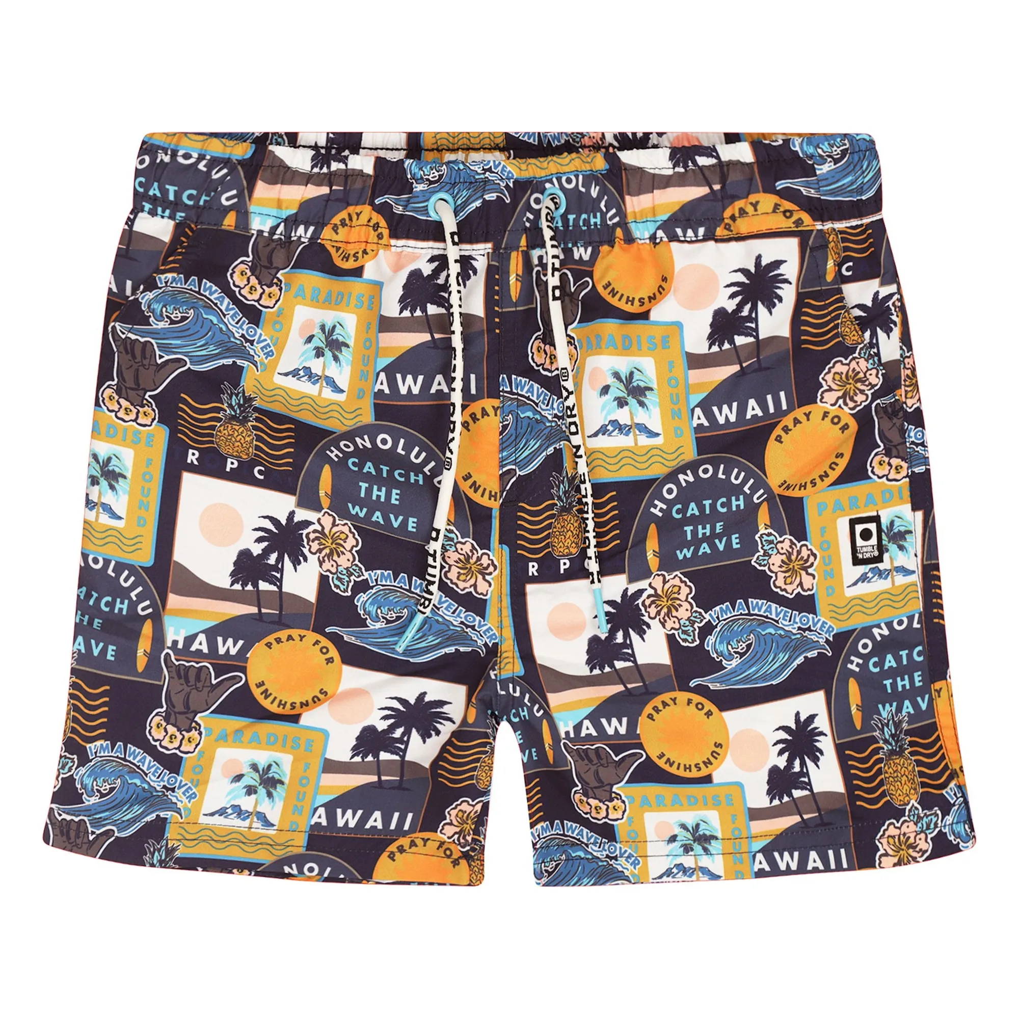Tumble N'dry Boys Blue Short Corte Recycled Fiber