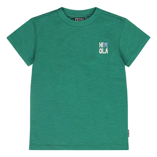 T-shirt Vacances Coton Bio | Vert