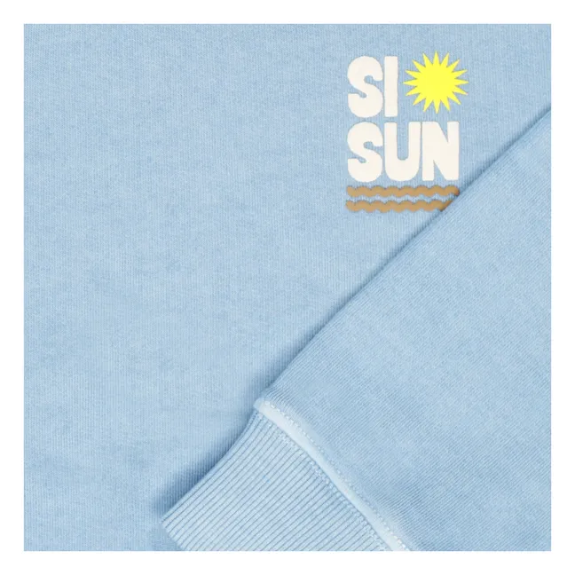 Sweatshirt La Piscine Bio-Baumwolle | Blau