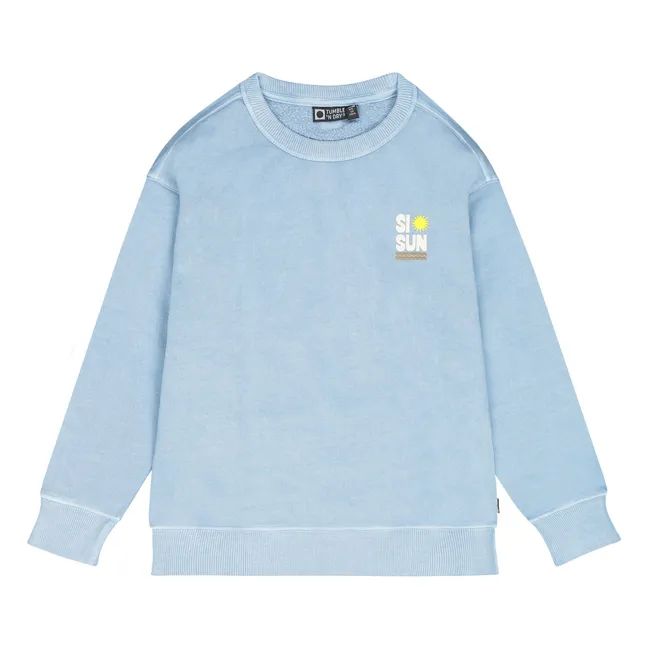 Sweatshirt La Piscine Bio-Baumwolle | Blau