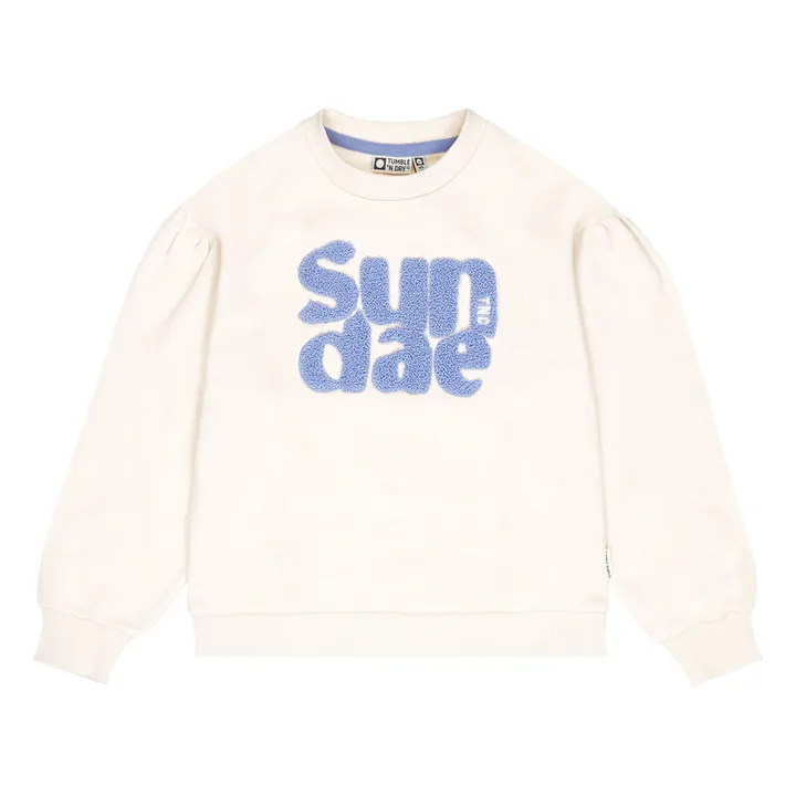 Sudadera Florine de algodón orgánico | Blanco- Imagen del producto n°0