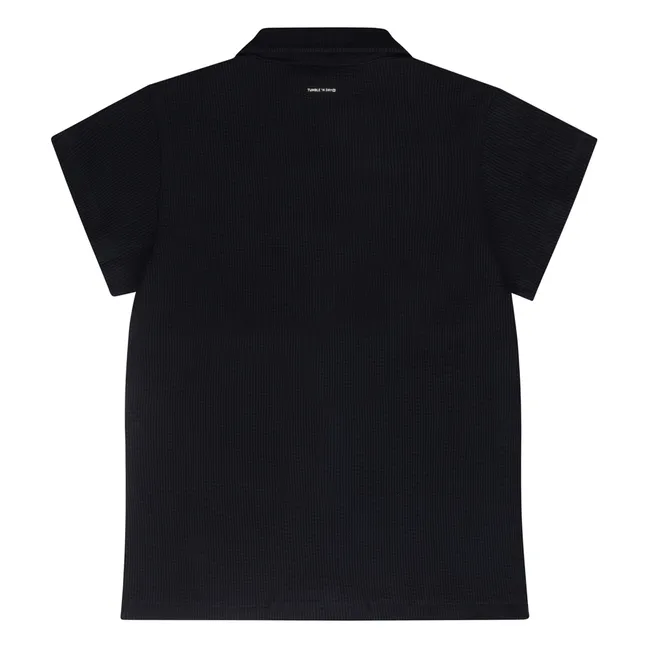 Camisa de algodón orgánico Cagnard | Azul Marino