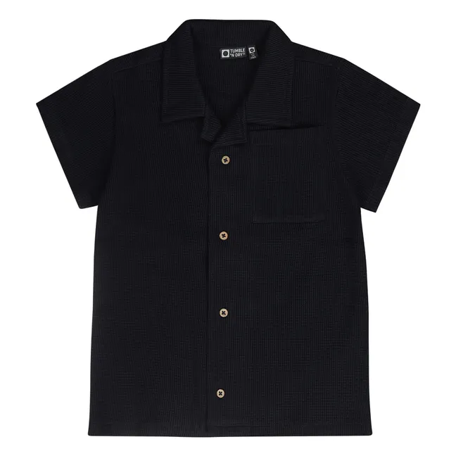 Camisa de algodón orgánico Cagnard | Azul Marino