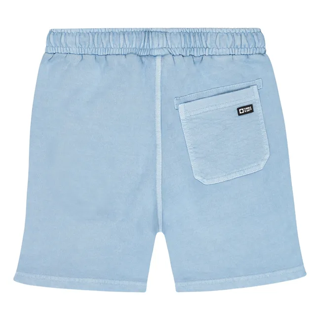 Short Shockwave Délavé Coton Bio | Bleu