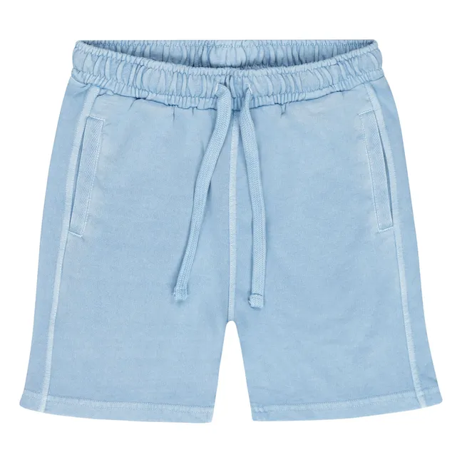 Short Shockwave Délavé Coton Bio | Bleu