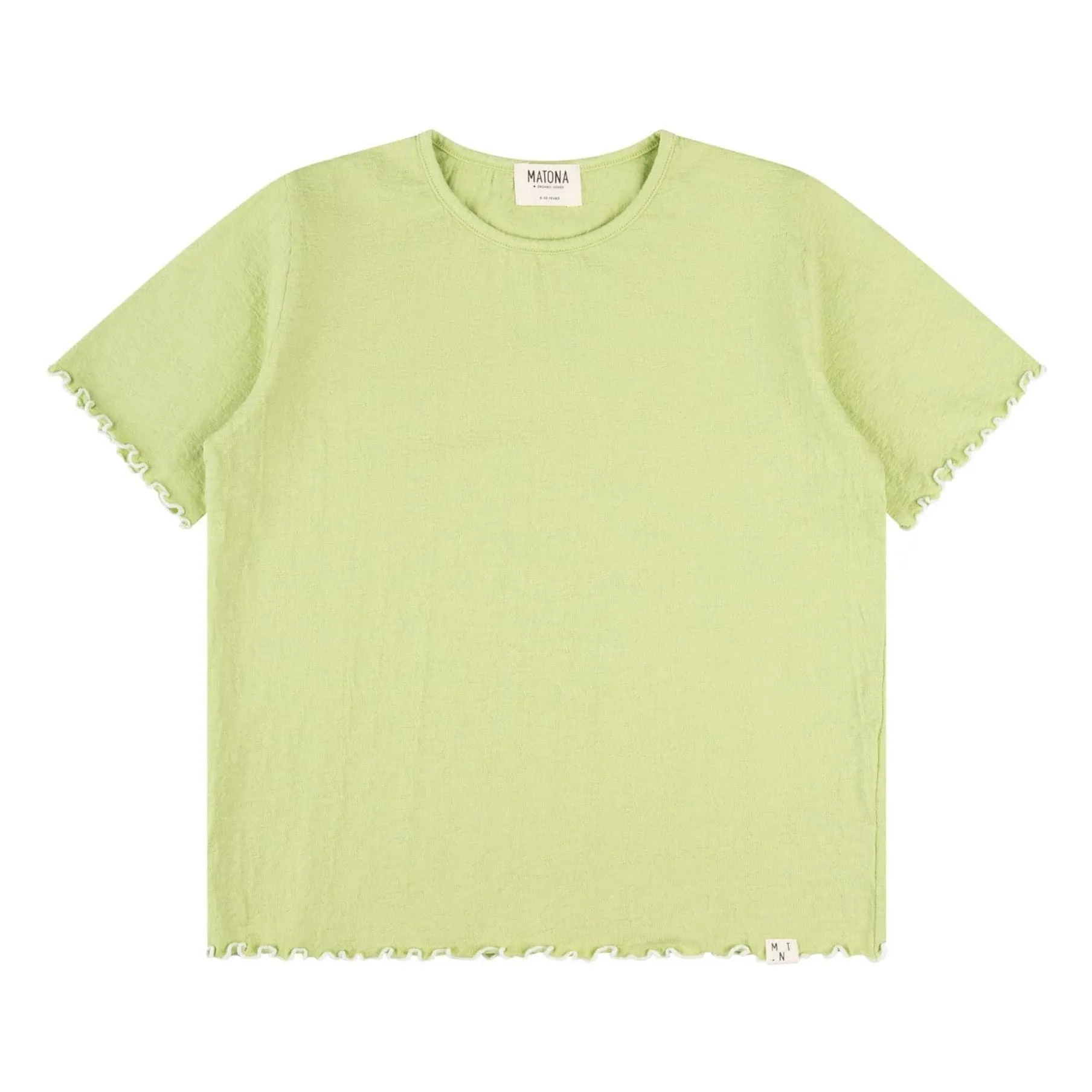 Matona Pistachio Green Organic Cotton T-Shirt