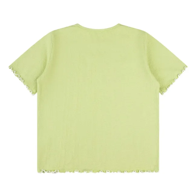 Camiseta de algodón ecológico | Verde pistacho